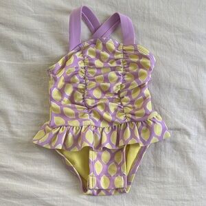 Cat & Jack Lemon Print Swimsuit